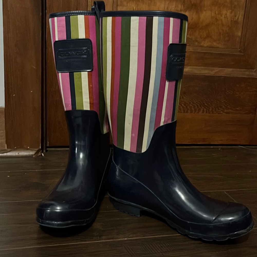 Coach rain boots